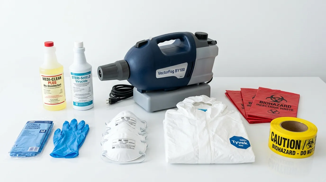 Professional biohazard remediation crew working in Bath Beach