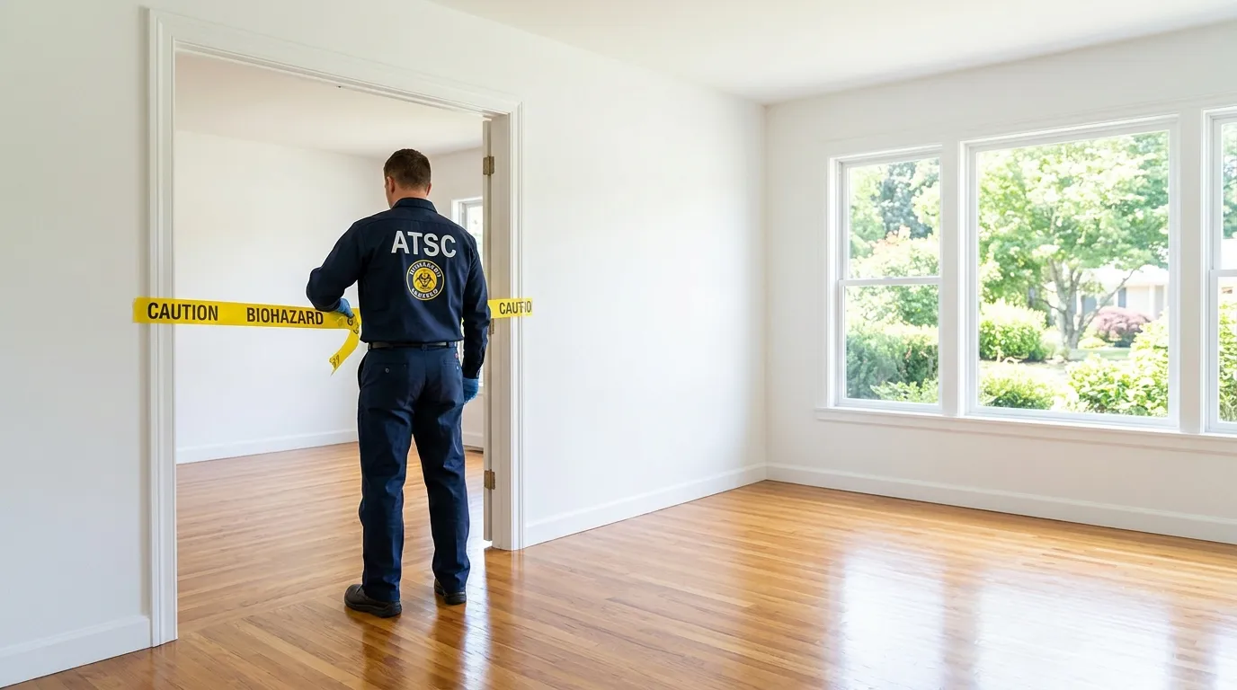 Certified biohazard cleanup crew performing Crime Scene Cleanup in Bath Beach